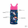 Picture of Simple Modern Kids Water Bottle with Straw Lid | Insulated Stainless Steel Reusable Tumbler for Toddlers, Girls | Summit Collection | 14oz, Unicorn Rainbows