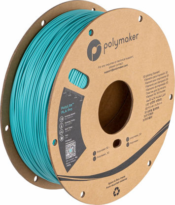 Picture of Polymaker PLA PRO Filament 1.75mm Teal, Powerful PLA Filament 1.75mm 3D Printer Filament 1kg - PolyLite 1.75 PLA Filament PRO Tough & High Rigidity 3D Printing PLA Filament Turquoise