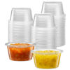 Picture of {2 oz - 200 Cups} Clear Diposable Plastic Portion Cups No Lids, Small Mini Containers For Portion Controll, Jello Shots, Meal Prep, Sauce Cups, Slime, Condiments, Medicine, Dressings, Crafts, Disposable Souffle Cups & Much more