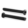 Picture of M8 x 65mm 20Pcs Flat Head Hex Socket Cap Screws Bolts, 304 Stainless Steel 18-8, Full Thread, Black Oxide by SG TZH (with Hex Spanner)