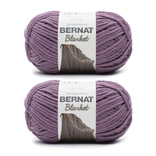 Picture of Bernat Blanket Shadow Purple Yarn - 2 Pack of 300g/10.5oz - Polyester - 6 Super Bulky - 220 Yards - Knitting/Crochet