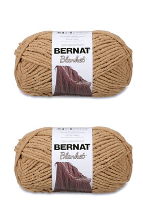 Picture of Bernat Blanket Sand Yarn - 2 Pack of 300g/10.5oz - Polyester - 6 Super Bulky - 220 Yards - Knitting/Crochet