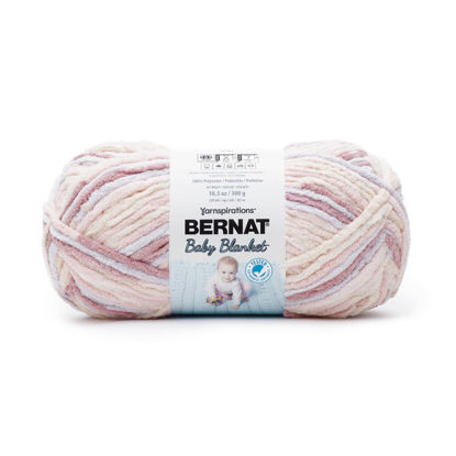 Picture of Bernat Baby Blanket 300g Raspberry Kisses Yarn - 1 Pack of 300g/10.5oz - Polyester - 9 Super Bulky - Knitting/Crochet
