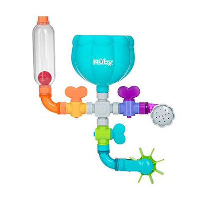 Picture of Nuby Wacky Waterworks Pipes Bath Toy with Interactive Features for Cognitive Development