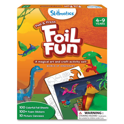 Picture of Skillmatics Art & Craft Activity - Foil Fun Dinosaurs, No Mess Art for Kids, Craft Kits, DIY Activity, Gifts for Ages 4 to 9