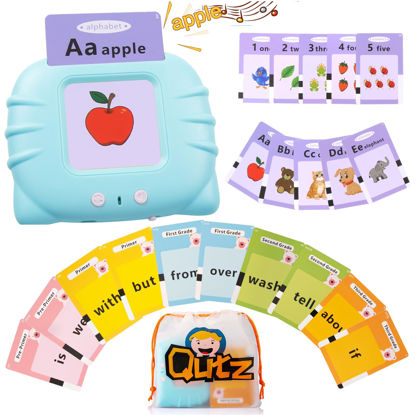 Picture of QuTZ Talking Flash Cards,ABC Learning for Toddlers 2-4, Autism Toys, Speech Therapy Toys, Educational Learning Talking Sight Words Flash Cards Kindergarten for Boys and Girls, 272 Sight Words