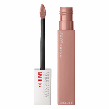 Picture of Maybelline New York Super Stay Matte Ink Liquid Lipstick Makeup, Long Lasting High Impact Color, Up to 16H Wear, Poet, Light Rosey Nude, 1 Count