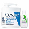 Picture of CeraVe Moisturizing Cream Combo Pack | Contains 16 Ounce with Pump and 1 Ounce Hydrating Facial Cleanser Trial/Sample Size