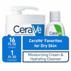 Picture of CeraVe Moisturizing Cream Combo Pack | Contains 16 Ounce with Pump and 1 Ounce Hydrating Facial Cleanser Trial/Sample Size
