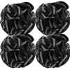 Picture of DadyMart Bath Shower Loofah Sponge 60g Bath Mesh Pouf Shower Ball Body Scrubber Exfoliating Bath Sponge for Women and Men, Set of 4, Black