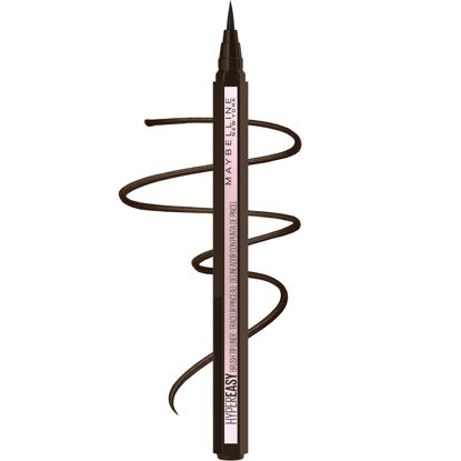 Picture of Maybelline Hyper Easy Liquid Pen No-Skip Waterproof Eyeliner, Satin Finish, Pitch Brown