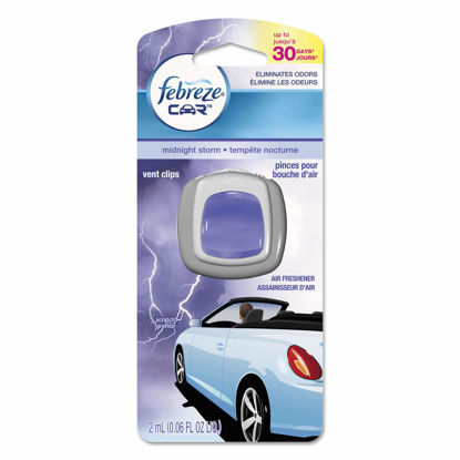 Picture of Febreze Car Vent Air Freshener, Midnight Storm, 0.06 Oz, Pack of 8