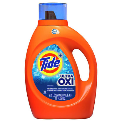 Picture of Tide Ultra Oxi Laundry Detergent Liquid Soap, High Efficiency (He), 59 Loads, 92 Fl Oz (Pack of 1)