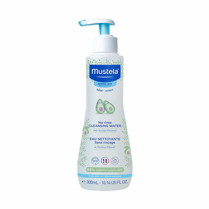 Picture of Mustela Baby Cleansing Water - No-Rinse Micellar Water - with Natural Avocado & Aloe Vera - for Baby's Face, Body & Diaper â€“ 10.14 fl. oz. (Pack of 1)