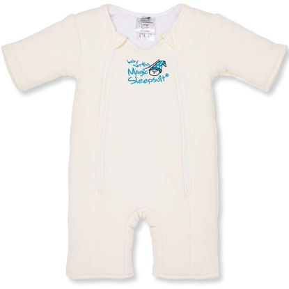 Picture of Baby Merlin's Magic Sleepsuit - 100% Cotton Baby Transition Swaddle - Baby Sleep Suit - Cream - 6-9 Months