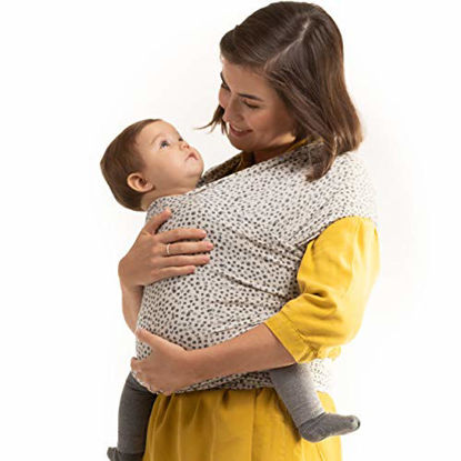 Picture of Boba Baby Wrap Carrier Newborn to Toddler - Stretchy Baby Wraps Carrier, Baby Sling, Hands-Free Baby Carrier Wrap, Baby Carrier Sling, Baby Carrier Newborn to Toddler 7-35 lbs (Serenity Cobblestone)