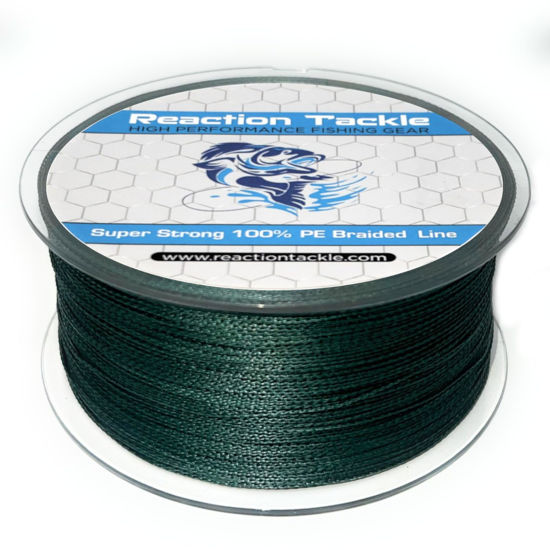 GetUSCart- Reaction Tackle Braided Fishing Line Moss Green 20LB 150yd