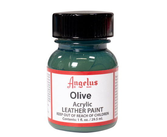 Picture of Angelus Acrylic Leather Paint Olive 1oz