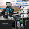 Picture of CHGeek Wireless Car Charger, 15W Fast Charging Auto Clamping Car Charger Phone Mount Phone Holder fit for iPhone 14 13 12 11 Pro Max Xs, Samsung Galaxy S23 Ultra S22 S21 S20, S10+ S9+ Note 9, etc