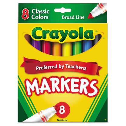 Picture of Crayola Classic Markers, Broad Line 8 ea (Pack of 2)