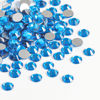 Picture of Beadsland 2880pcs Flat Back Crystal Rhinestones Round Gems for Nail Art and Craft Glue Fix,Capri Blue,SS4,1.5-1.7mm
