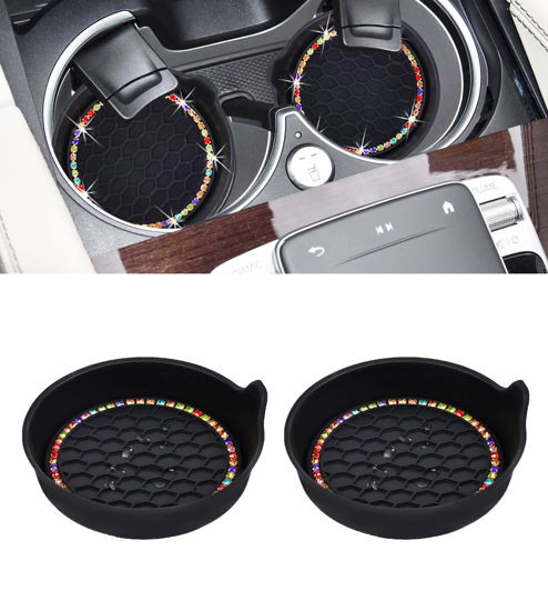 Car Cup Coaster Universal Non-Slip Cup Holders Bling Crystal