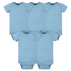 Picture of Gerber Baby 5-Pack Solid Onesies Bodysuits, Blue, 3-6 Months