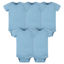 Picture of Gerber Baby 5-Pack Solid Onesies Bodysuits, Blue, 3-6 Months