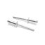 Picture of ISPINNER 100pcs 3/16" x 1/2" Aluminum Blind Rivets, 4.8 x 12.7mm Pop Rivets, Pack of 100 (Silver)