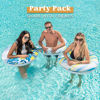 Picture of Inflatable Pool Floats with Glitters 32.5"(3 Pack), Pool Floaties Tubes for Swimming Pool Kids Adults Beach Outdoor Party Supplies