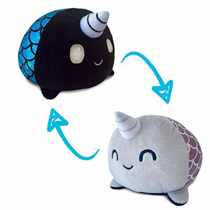 Picture of TeeTurtle - The Original Reversible Narwhal Plushie - Mermaid- Cute Sensory Fidget Stuffed Animals That Show Your Mood