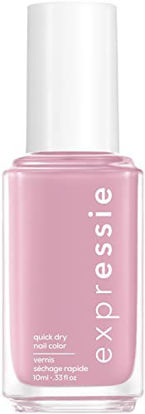 Picture of Essie expressie, Quick-Dry Nail Polish, 8-Free Vegan, Pastel Pink, In The Time Zone, 0.33 fl oz