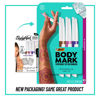 Picture of BIC BodyMark Temporary Tattoo Marker with Fine Tip, Mandala, Assorted Colors, Pack of 3 Markers + 3 Stencils