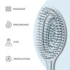 Picture of Ninabella Organic Detangling Hair Brush for Women, Men & Children - Does not Pull on Hair - Hair Straightening Brushes for Straight, Curly & Wet Hair - Unique Spiral Hairbrush