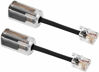 Picture of Uvital Telephone Cord Detangler, Anti-Tangle Telephone Handset Cable 360 Degree Rotating Landline Swivel Cord Untangler Black (2 Pack)