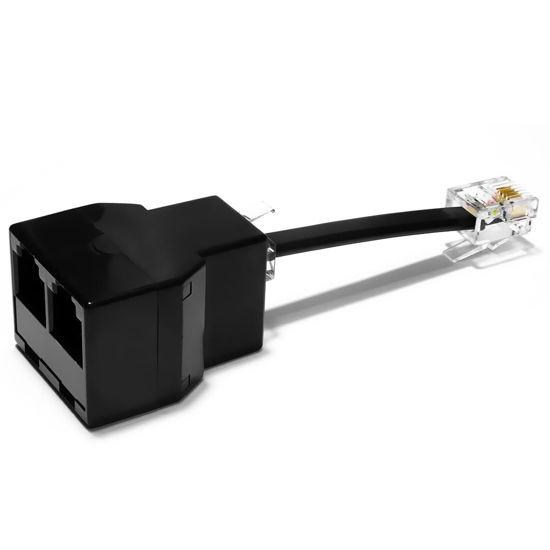 GetUSCart RetailAndBulk Phone Jack Splitter for Landline Telephone