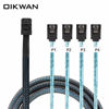 Picture of OIKWAN Internal HD Mini SAS to 4XSATA Cable,1.6ft SFF-8643 Host to 4X SATA Target Cable Compatible with Raid Controller Hard Drive