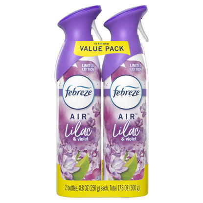 Picture of Febreze Air Odor-Eliminating Air Freshener, Lilac & Violet, 2 Ct, 8.8 Fl Oz Each (17.6 oz Total)