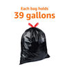 Picture of Amazon Basics Lawn & Leaf Drawstring Trash Bags, Unscented, 39 Gallon, 40 Count
