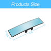 Picture of Car Rearview Mirror, 12 Inch Panoramic Wide Angle Anti-Glare, Clip on Auto Rear View Mirror, HD Clear Convex Surface, Car Interior Accessories Universal for SUV, Truck, Van, Vehicles (Blue)