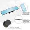 Picture of Car Rearview Mirror, 12 Inch Panoramic Wide Angle Anti-Glare, Clip on Auto Rear View Mirror, HD Clear Convex Surface, Car Interior Accessories Universal for SUV, Truck, Van, Vehicles (Blue)