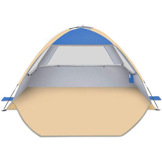 Picture of Gorich Beach Tent, Beach Shade Tent for 3/4-5/6-7/8-10 Person with UPF 50+ UV Protection, Portable Beach Tent Sun Shelter Canopy, Lightweight & Easy Setup Cabana Beach Tent