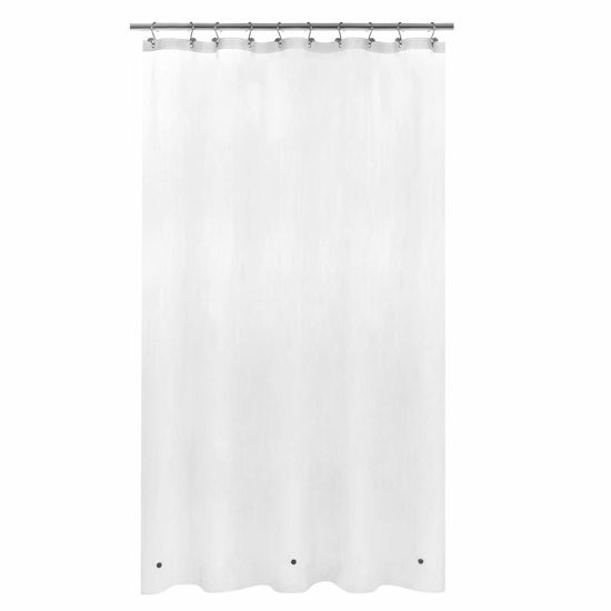 Picture of Mrs Awesome Stall Shower Curtain Liner with 3 Magnets 54 x 78 inch, Frosted PEVA 8G Thick & Heavy Duty, Waterproof, 54x78, Frost