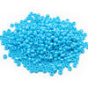 Picture of 1000 Pcs Acrylic Blue Pony Beads 6x9mm Bulk for Arts Craft Bracelet Necklace Jewelry Making Earring Hair Braiding (Blue)
