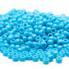 Picture of 1000 Pcs Acrylic Blue Pony Beads 6x9mm Bulk for Arts Craft Bracelet Necklace Jewelry Making Earring Hair Braiding (Blue)