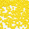 Picture of 1000 Pcs Acrylic Yellow Pony Beads 6x9mm Bulk for Arts Craft Bracelet Necklace Jewelry Making Earring Hair Braiding (Yellow)
