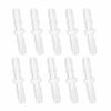 Picture of Quickun Plastic Hose Barb Fitting, 1/8" x 1/8" Barbed Splicer Mender Joint Adapter Union Fitting ( Pack of 10 )