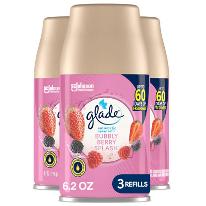 Picture of Glade Automatic Spray Refill, Air Freshener for Home and Bathroom, Bubbly Berry Splash, 6.2 Oz, 3 Count