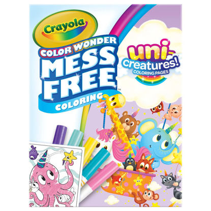 Picture of Crayola Color Wonder Unicreatures, Unicorn Mess Free Coloring Pages & Markers, Gift for Kids, Ages 3, 4, 5, 6,