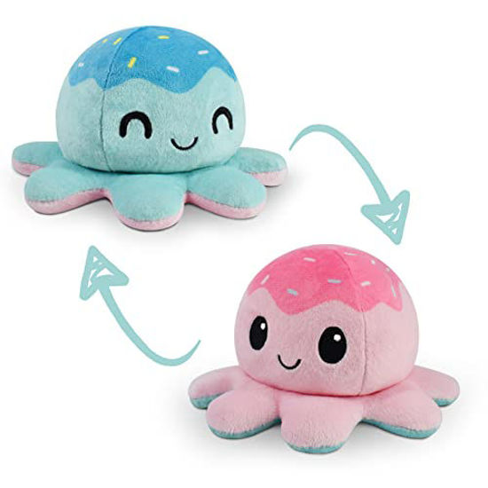 GetUSCart TeeTurtle The Original Reversible Octopus Plushie Ice Cream Cute Sensory Fidget Stuffed Animals That Show Your Mood